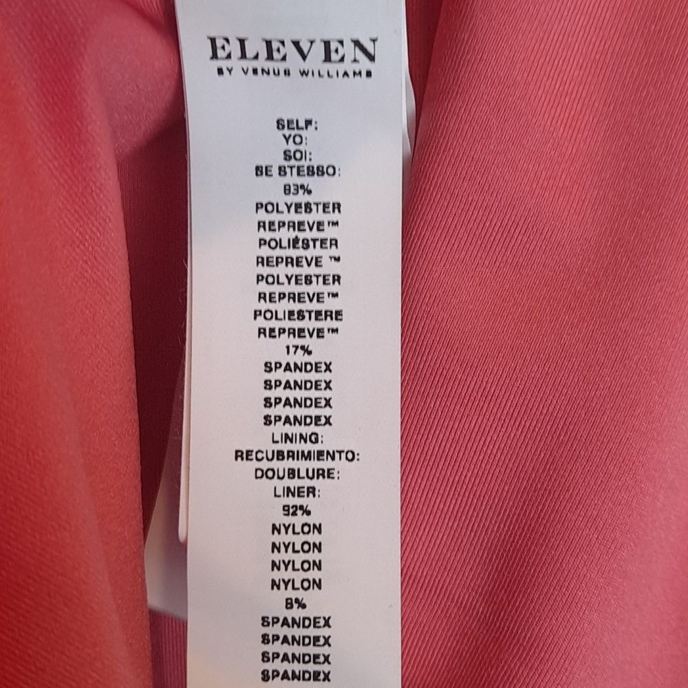 EleVen By Venus Williams Cosmos Quick-Dry Tennis Dress Sun Kissed Coral … - Picture 9 of 10